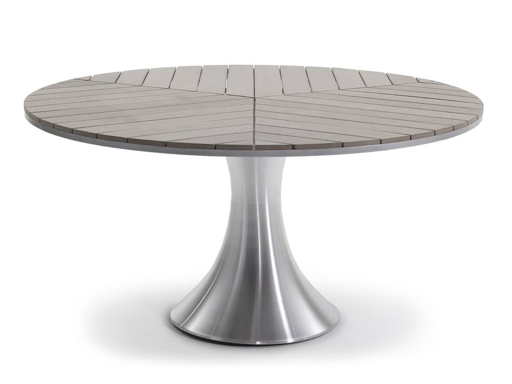 Palm Round Dining Table D150-WoodTEC Taupe_Brilliant Silver_IMG_8281
